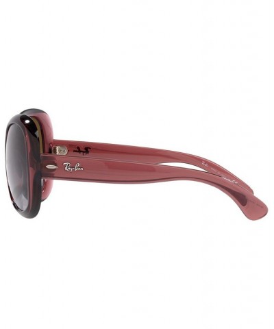 Women's Polarized Sunglasses RB4098 JACKIE OHH II 60 Transparent Dark Brown $53.46 Womens