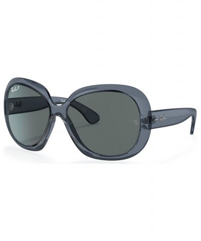 Women's Polarized Sunglasses RB4098 JACKIE OHH II 60 Transparent Dark Brown $53.46 Womens