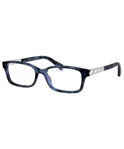 HC6148 Women's Rectangle Eyeglasses Blue Tort $35.56 Womens
