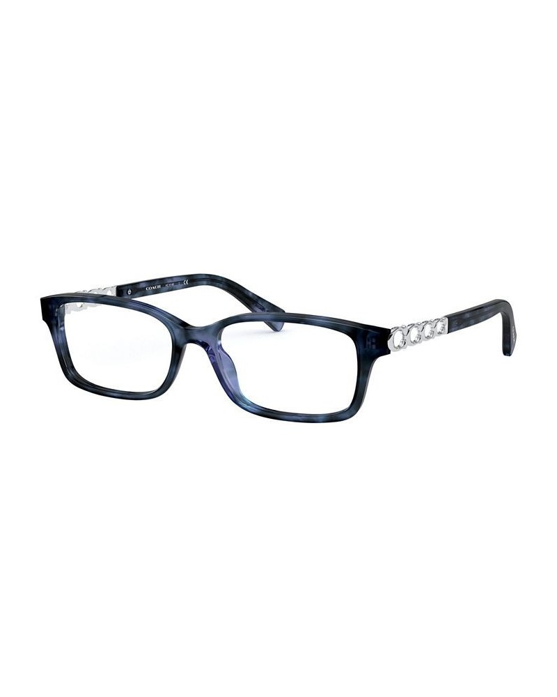 HC6148 Women's Rectangle Eyeglasses Blue Tort $35.56 Womens