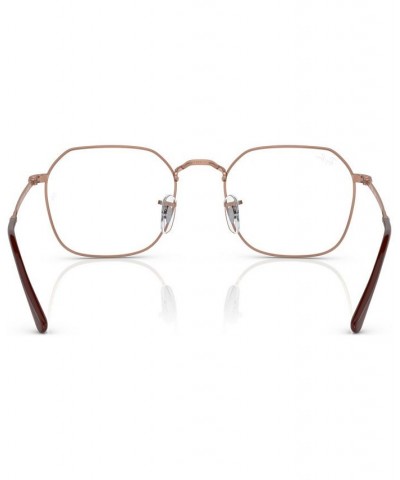 Unisex Irregular Eyeglasses RX3694V53-O Rose Gold Tone $32.22 Unisex