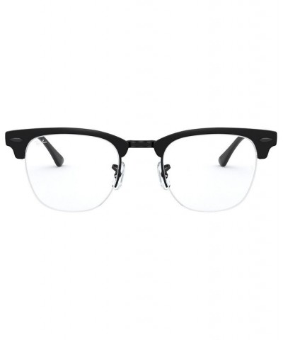 RX3716VM Clubmaster Metal Optics Unisex Square Eyeglasses Black $48.72 Unisex