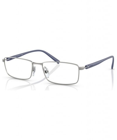 Men's Rectangle Eyeglasses SH2075T56-O Silver Tone $43.40 Mens