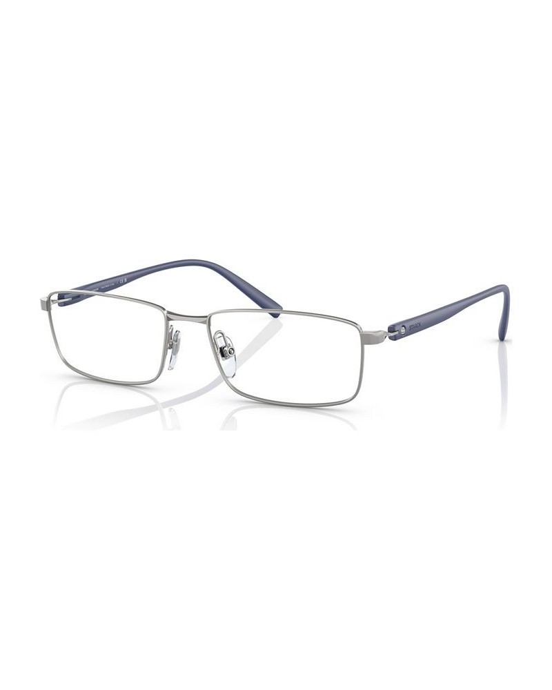 Men's Rectangle Eyeglasses SH2075T56-O Silver Tone $43.40 Mens