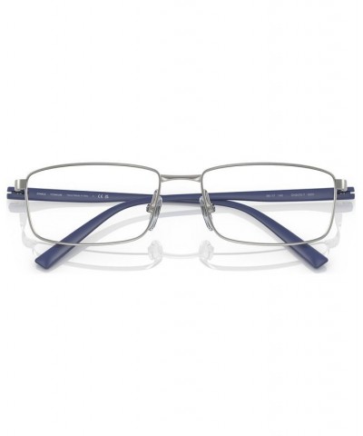 Men's Rectangle Eyeglasses SH2075T56-O Silver Tone $43.40 Mens