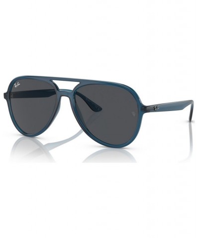 Unisex Low Bridge Fit Sunglasses RB4376 Opal Dark Blue $35.00 Unisex