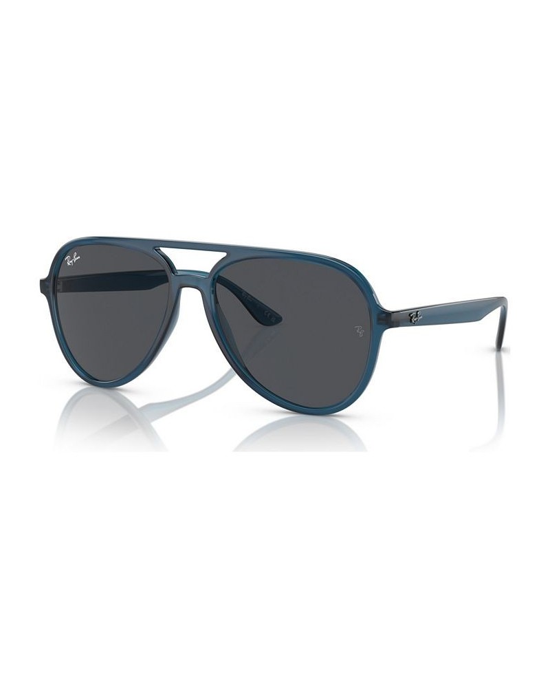 Unisex Low Bridge Fit Sunglasses RB4376 Opal Dark Blue $35.00 Unisex