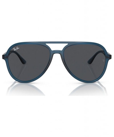 Unisex Low Bridge Fit Sunglasses RB4376 Opal Dark Blue $35.00 Unisex