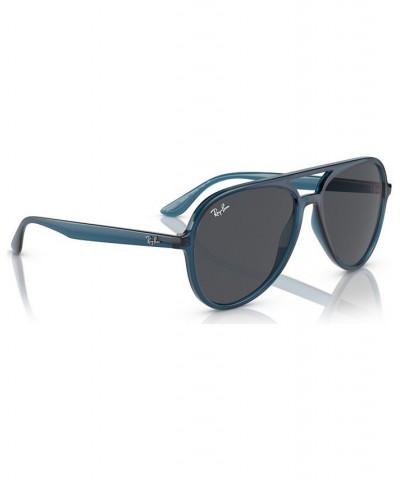 Unisex Low Bridge Fit Sunglasses RB4376 Opal Dark Blue $35.00 Unisex