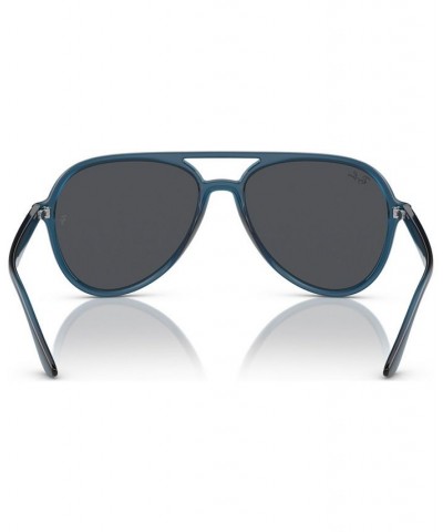 Unisex Low Bridge Fit Sunglasses RB4376 Opal Dark Blue $35.00 Unisex