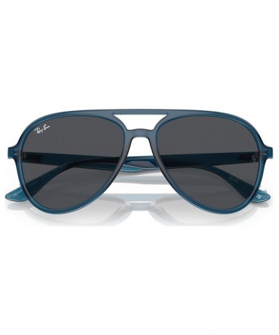 Unisex Low Bridge Fit Sunglasses RB4376 Opal Dark Blue $35.00 Unisex