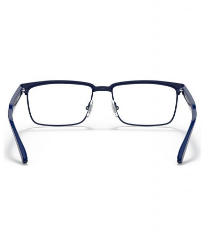 Unisex Rectangle Eyeglasses AN613154-O Dark Blue $33.32 Unisex