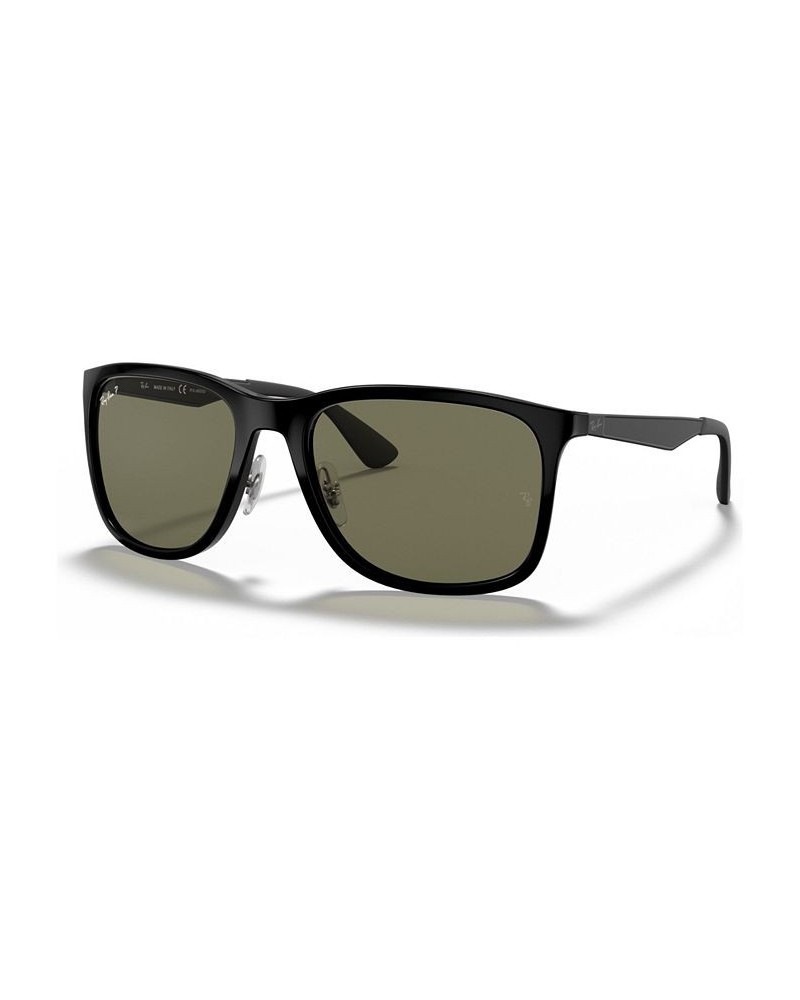 Polarized Sunglasses RB4313 BLACK / POLAR GREEN $53.46 Unisex