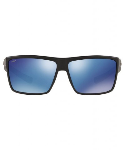 Men's Polarized Sunglasses RINCONCITO 60 BLK/BLE MIR POL $59.64 Mens