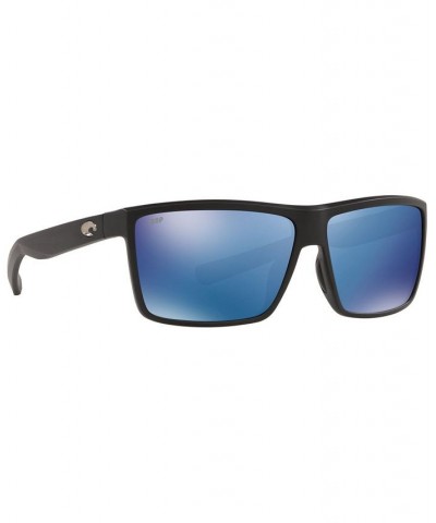 Men's Polarized Sunglasses RINCONCITO 60 BLK/BLE MIR POL $59.64 Mens