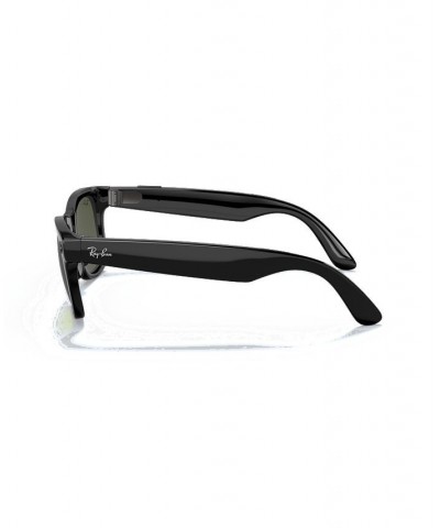 Stories Wayfarer Large Smart Glasses Shiny Black $83.72 Unisex