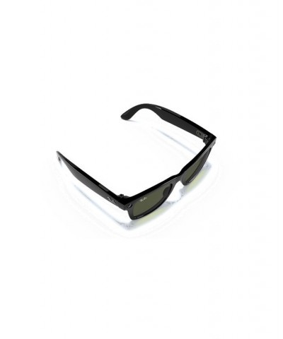 Stories Wayfarer Large Smart Glasses Shiny Black $83.72 Unisex