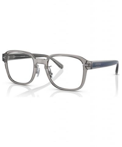 Men's Square Eyeglasses HC619953-X Transparent Gray $27.44 Mens