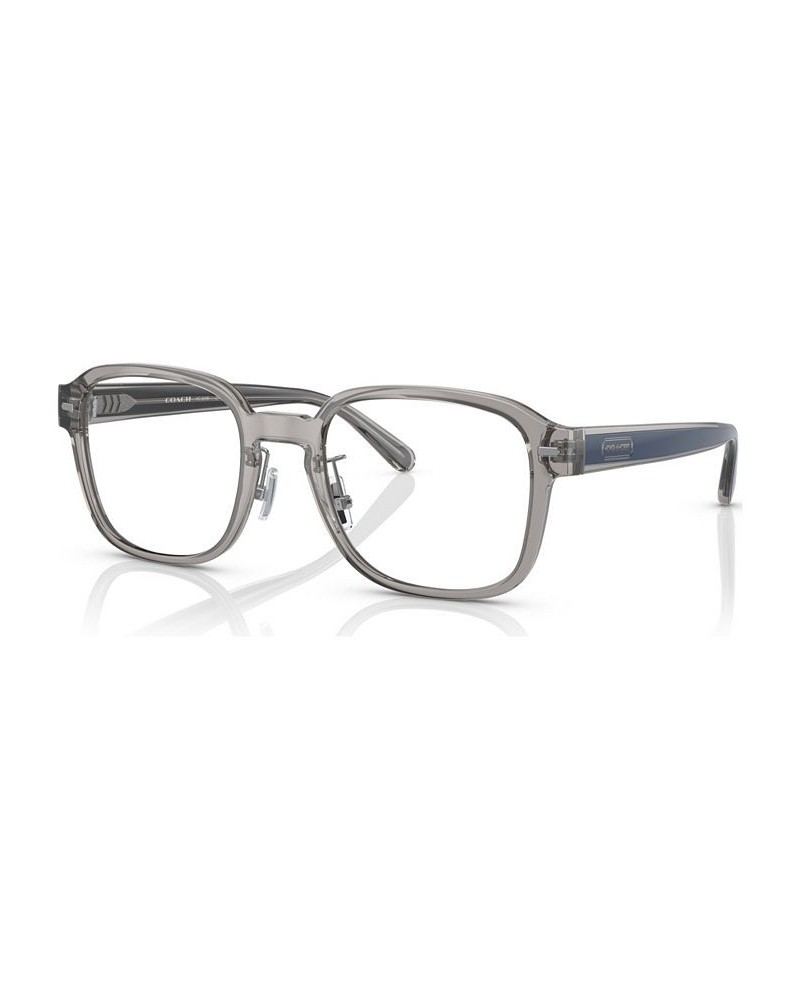 Men's Square Eyeglasses HC619953-X Transparent Gray $27.44 Mens