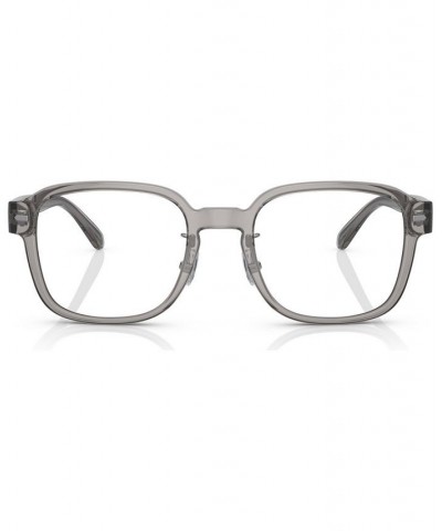 Men's Square Eyeglasses HC619953-X Transparent Gray $27.44 Mens