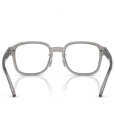 Men's Square Eyeglasses HC619953-X Transparent Gray $27.44 Mens