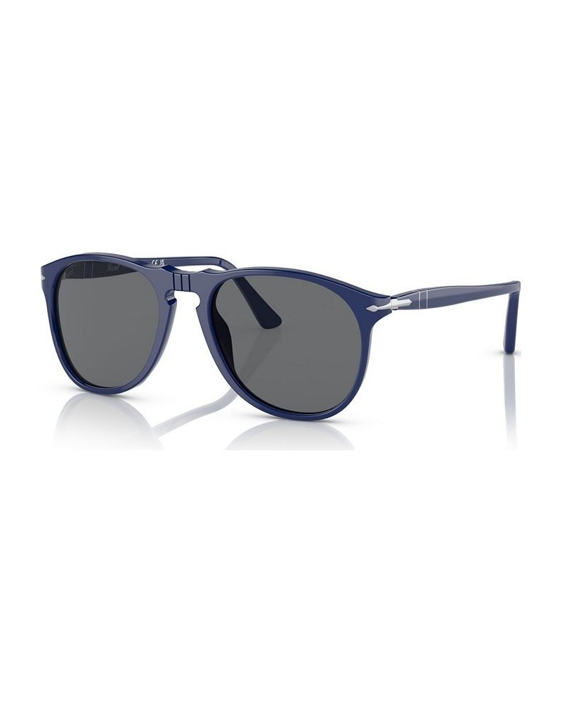 Men's Sunglasses 0PO9649S1170B155W Solid Blue $33.48 Mens