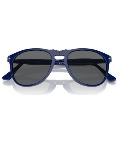 Men's Sunglasses 0PO9649S1170B155W Solid Blue $33.48 Mens