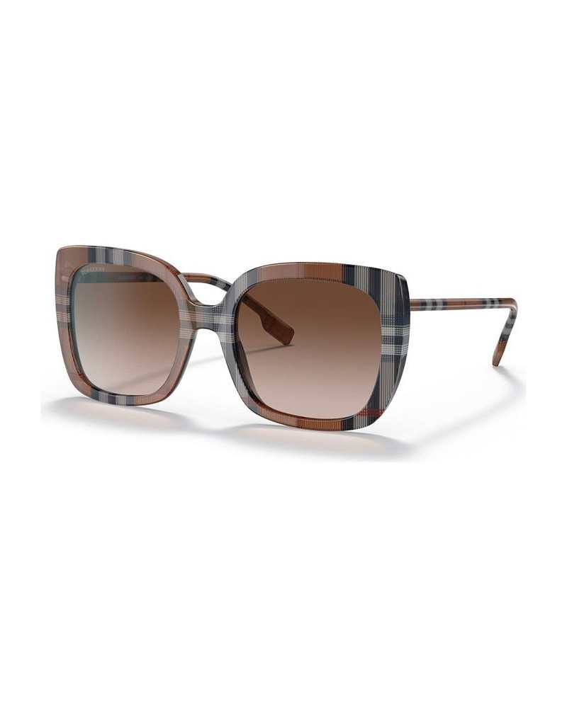 Women's Sunglasses BE4323 CAROLL 54 Brown Check $76.20 Womens