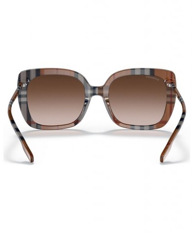 Women's Sunglasses BE4323 CAROLL 54 Brown Check $76.20 Womens