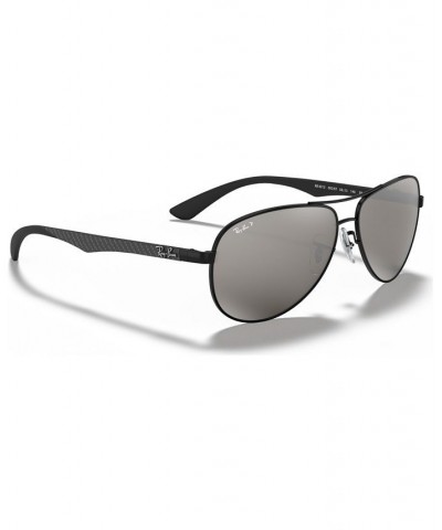 Polarized Sunglasses RB8313 BLACK/GREY MIRROR POLAR $64.56 Unisex