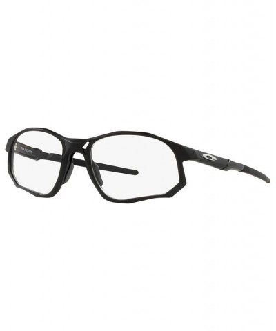 OX8171 Trajectory Men's Rectangle Eyeglasses Satin Black $69.93 Mens