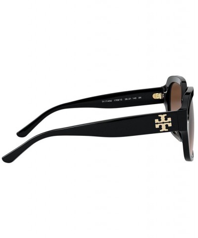 Sunglasses 0TY7143U BLACK/DK BROWN GRADIENT $30.96 Unisex