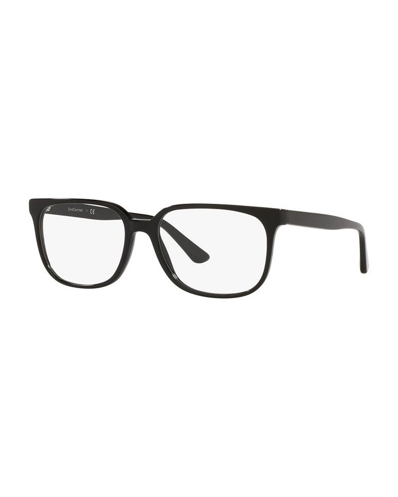 EC2009 Men's Rectangle Eyeglasses Shiny Transparent $13.30 Mens