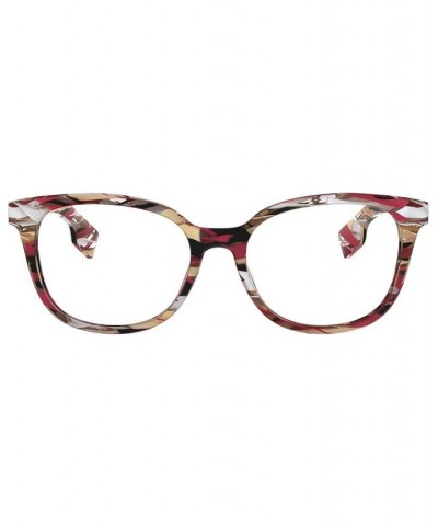 BE2291 Women's Square Eyeglasses Red Multi $35.31 Womens