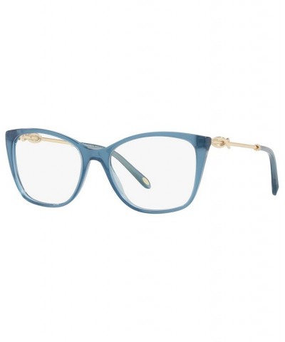 TF2160B Women's Square Eyeglasses Havana On Tiffany Blue $105.56 Womens