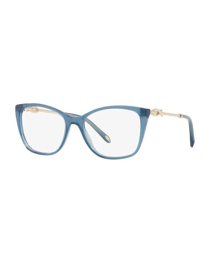 TF2160B Women's Square Eyeglasses Havana On Tiffany Blue $105.56 Womens