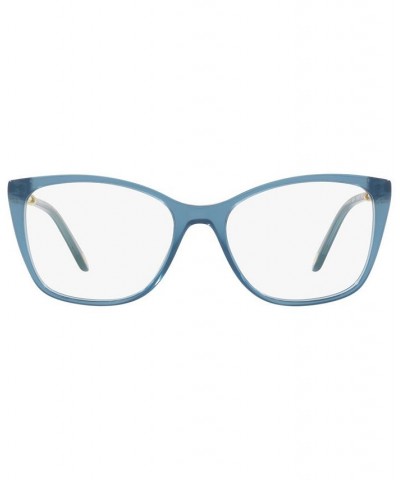 TF2160B Women's Square Eyeglasses Havana On Tiffany Blue $105.56 Womens