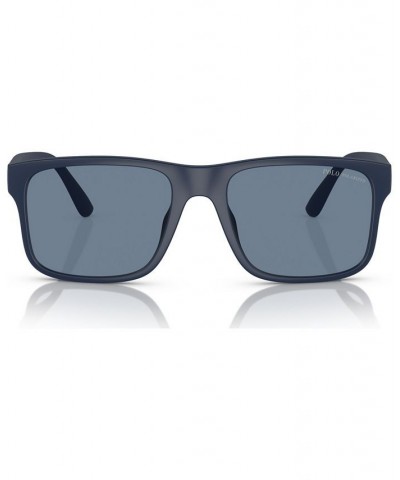 Men's Polarized Sunglasses PH4195U Matte New Port Navy $35.10 Mens