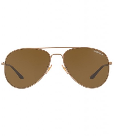 Sunglasses HU1001 59 BROWN/BROWN $21.78 Unisex