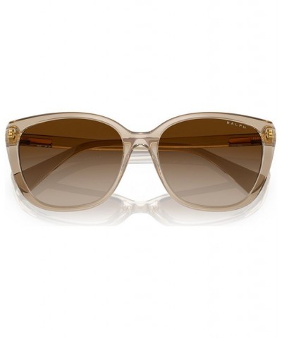 Women's Sunglasses RA527456-Y Shiny Transparent Brown $15.48 Womens