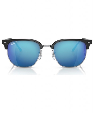 Unisex New Clubmaster 51 Polarized Sunglasses RB441651-ZP Black On Silver-Tone $59.64 Unisex