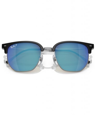 Unisex New Clubmaster 51 Polarized Sunglasses RB441651-ZP Black On Silver-Tone $59.64 Unisex