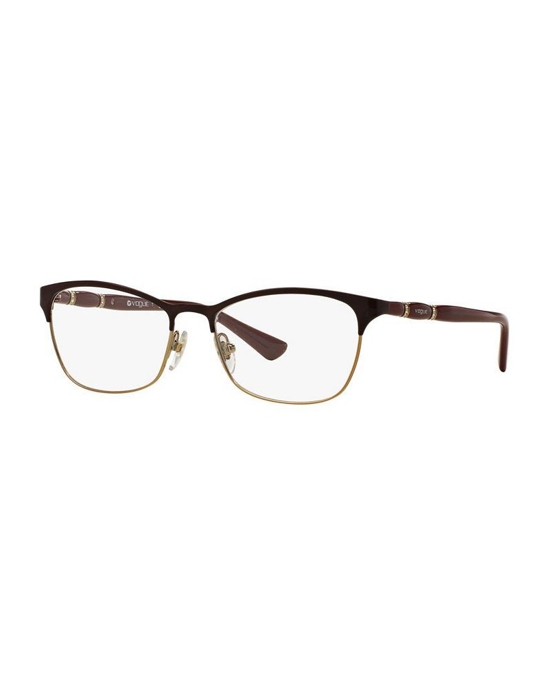 VO3987B Women's Cat Eye Eyeglasses Brown $24.45 Womens