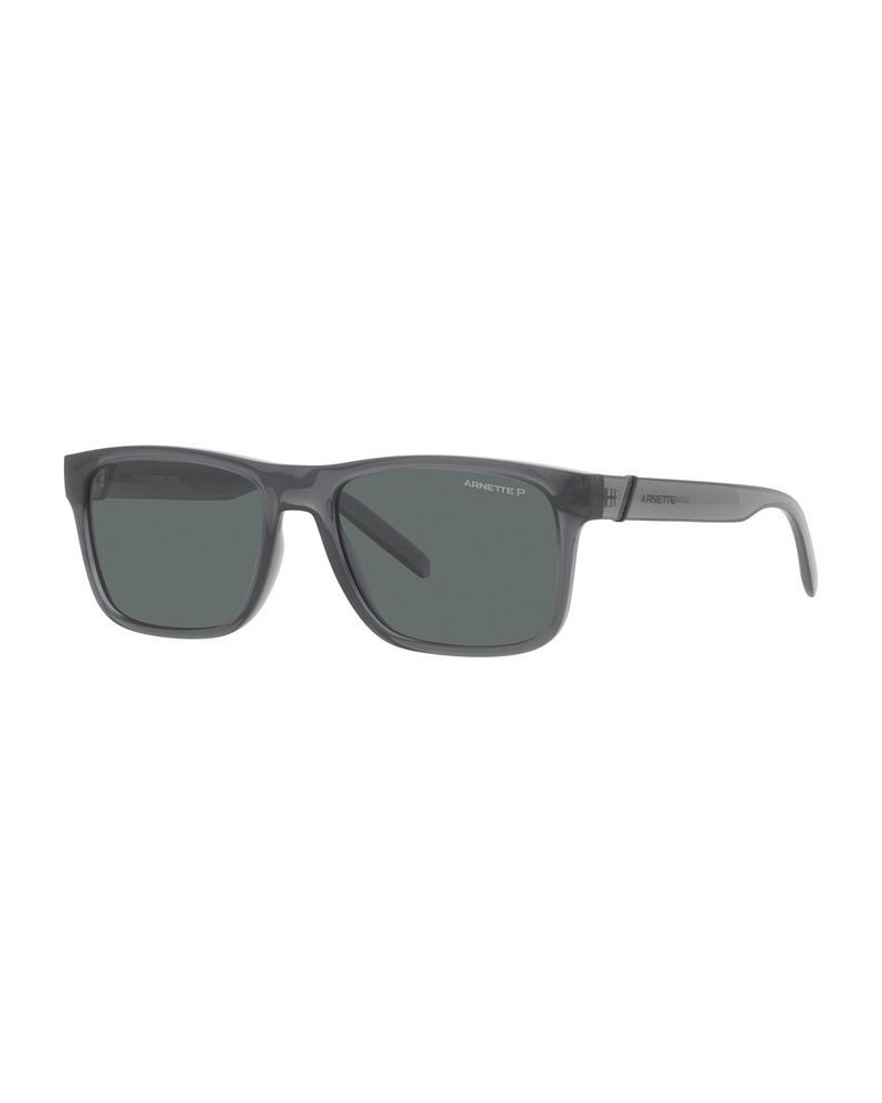 Unisex Polarized Sunglasses AN4298 BANDRA 55 Matte Navy Blue $19.00 Unisex