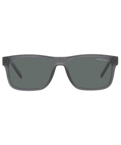 Unisex Polarized Sunglasses AN4298 BANDRA 55 Matte Navy Blue $19.00 Unisex