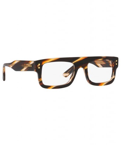 Men's Rectangle Eyeglasses GC00183052-X Brown $146.45 Mens