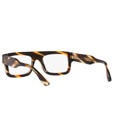 Men's Rectangle Eyeglasses GC00183052-X Brown $146.45 Mens