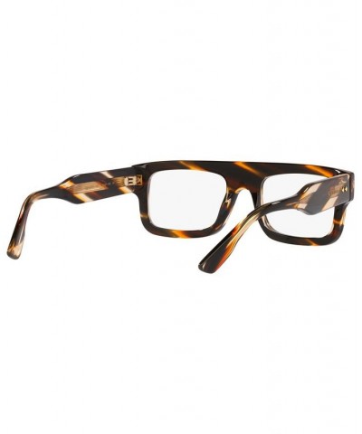 Men's Rectangle Eyeglasses GC00183052-X Brown $146.45 Mens