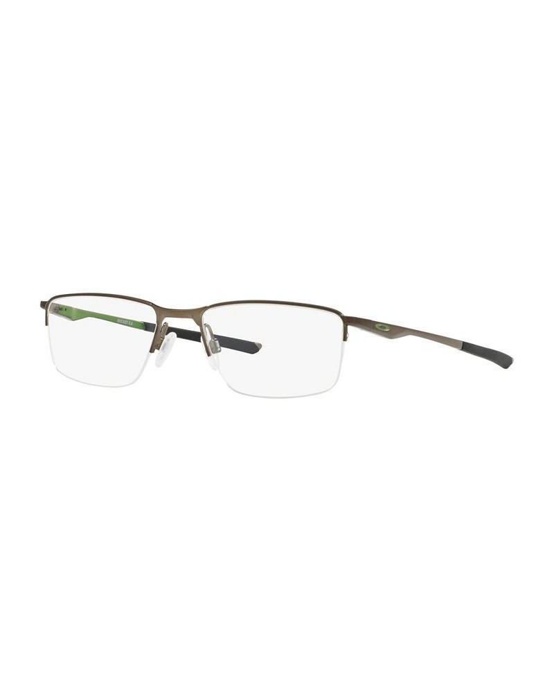 OX3218 Men's Rectangle Eyeglasses Black $19.60 Mens