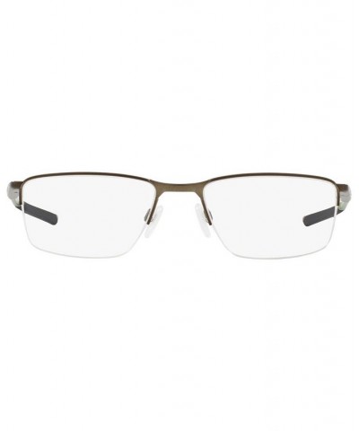 OX3218 Men's Rectangle Eyeglasses Black $19.60 Mens